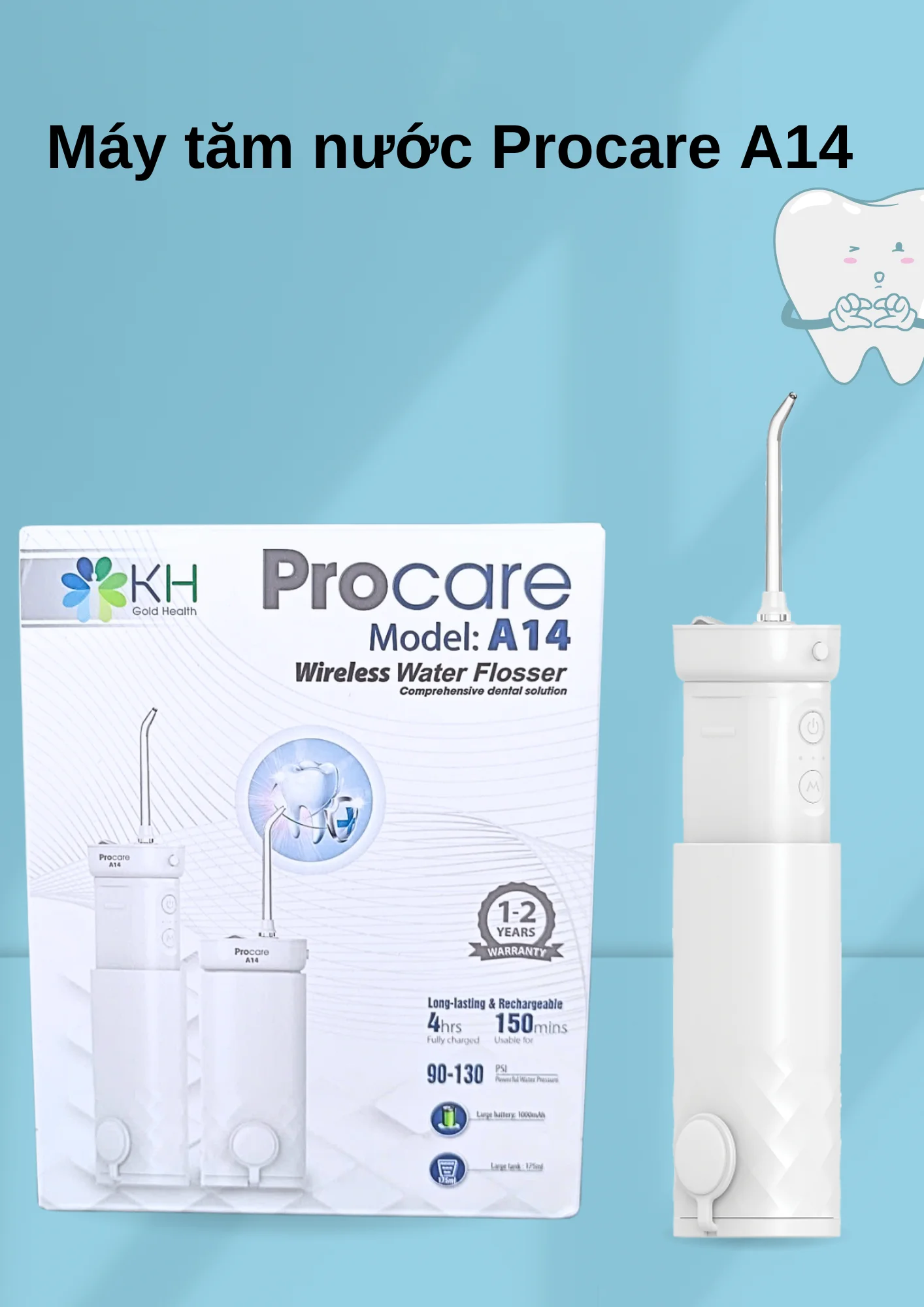 máy tăm nước procare A14